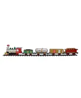 Northlight Battery Operated Lighted and Animated Christmas Express Train Set with Sound