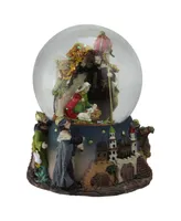 Northlight Nativity Manger Scene Religious Musical Christmas Snow Globe