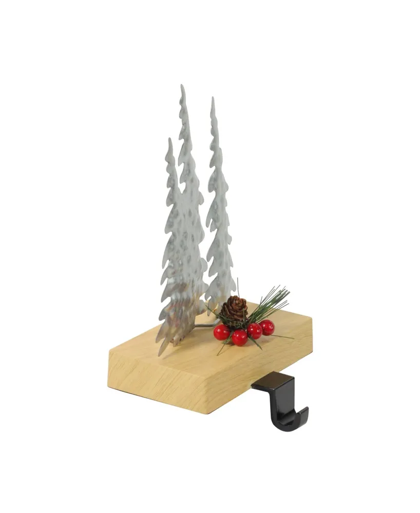 Northlight Wooden Christmas Trees Stocking Holder