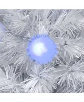 Northlight Pre-Lit Medium Iridescent Fibre Optic Artificial Christmas Tree-led Lights