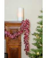 Northlight Unlit Wide Cut Snowblush Tinsel Christmas Garland