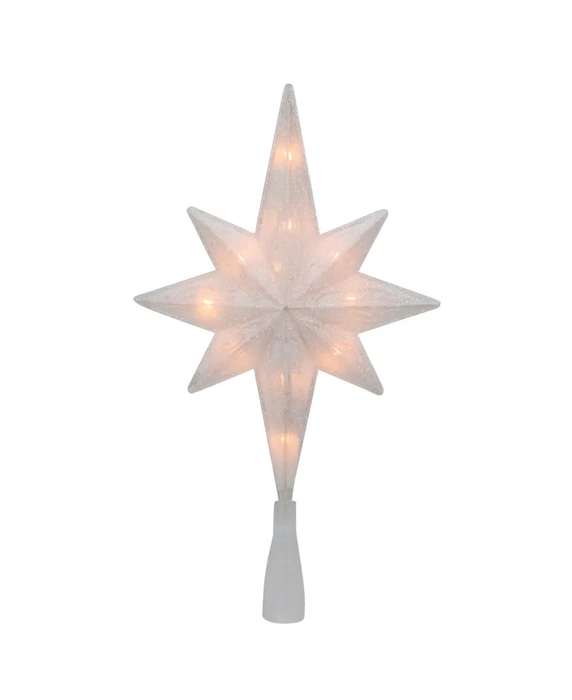 Northlight Lighted Bethlehem Star with Scrolling Christmas Tree Topper