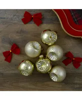 Northlight Count Retro Reflector Glass Christmas Ball Ornaments