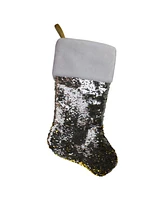 Northlight Reversible Sequined Christmas Stocking