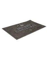 Northlight Copper and "Merry Christmas" with Reindeer Christmas Doormat