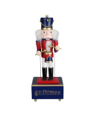 Northlight Animated and Musical Christmas Nutcracker Drummer