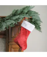 Northlight Traditional with Plush Trim Hanging Christmas Stocking