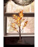 Northlight Pre-Lit Led Maple Artificial Christmas Tree- Clear Lights