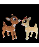 Northlight Pre-Lit Rudolph Reindeer and Clarice Christmas Outdoor Decor