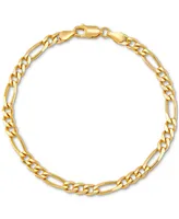 Giani Bernini Figaro Link Chain Bracelet (4-1/3mm) in 18k Gold-Plated Sterling Silver or Sterling Silver, Created for Macy's