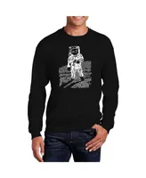 La Pop Art Men's Word Astronaut Crewneck Sweatshirt