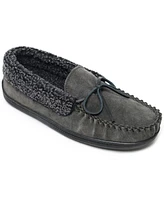 Minnetonka Men's Allen Berber Lined Suede Slippers