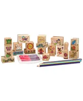 Melissa and Doug Kids Toy, Stamp-a-Scene Fairy Garden Set