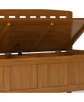 Simpli Home Brooklyn Solid Wood Entryway Storage Bench