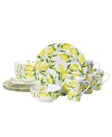 Mikasa Lemons 16 Piece Dinnerware Set, Service for 4