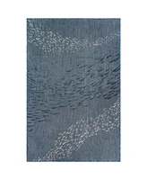 Liora Manne Carmel School of Fish 7'10" x 9'10" Area Rug