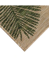 Liora Manne' Carmel Palm 4'10" x 7'6" Outdoor Area Rug