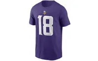 Men's Nike Justin Jefferson Purple Minnesota Vikings Name and Number T-shirt