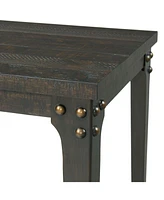 Picket House Furnishings Cera Square End Table with Usb