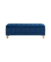 Picket House Furnishings Jude Tufted Storage Ottoman