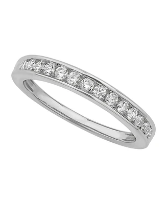 Certified Diamond Channel Band 1/4 ct. t.w. 14k White or Yellow Gold