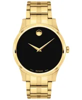 Movado Men's Swiss Gold Pvd Stainless Steel Bracelet Watch 40mm