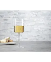 JoyJolt Claire White Wine Glasses, Set of 2