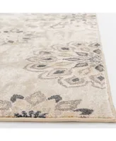 Portland Textiles Cassandra Asterin Bone 5' x 7'3" Area Rug