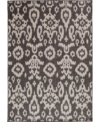 Portland Textiles Palermo Tusk Gray 5'3" x 7'7" Outdoor Area Rug