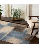 Portland Textiles Urban Exposure Flame Blue 5' x 7'6" Area Rug