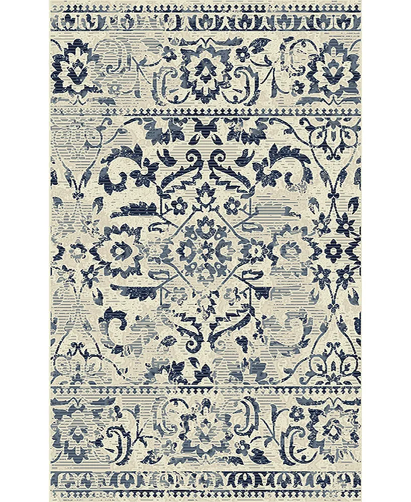 Portland Textiles Genova Graettingr Gray 5' x 7'6" Area Rug