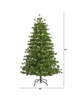 Nearly Natural Yukon Mixed Pine Artificial Christmas Tree with 1104 Bendable Branches