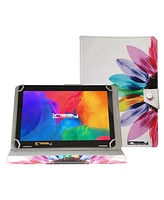 Linsay New 10.1" Tablet 64GB with Flower Case with Super Screen Ips Quad Core 2GB Ram Android 13