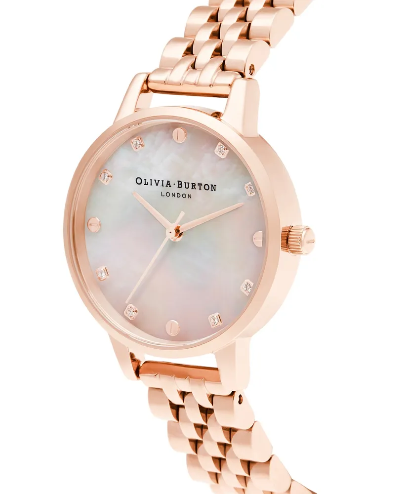 Olivia Burton Women's Classics Rose Gold-Tone Bracelet Watch 30mm
