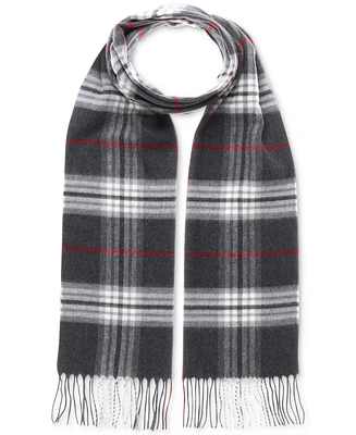 V. Fraas Men's Classic Plaid Cashmink Scarf