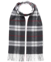 V. Fraas Men's Classic Plaid Cashmink Scarf