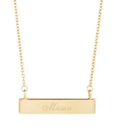 brook & york 14K Gold Plated Mama Bar Necklace - Gold