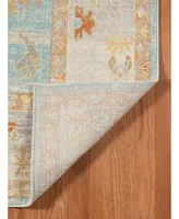 Amer Rugs Bohemian Bhm-3 Aqua and Beige 7'9" x 9'9" Outdoor Area Rug