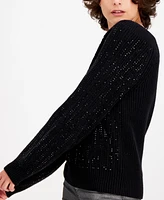 INC Embellished Sweater, Created for Macy's