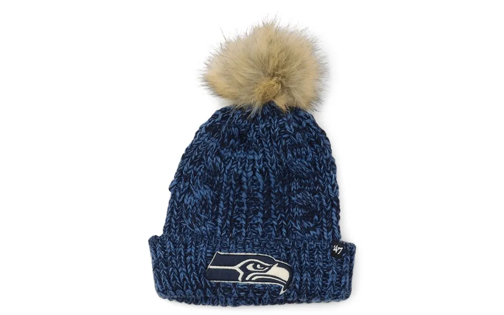 47 Brand Seahawks College Logo Meeko Knit Hat - Women's