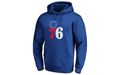 Majestic Philadelphia 76ers Men's Halpert Primary Logo Hoodie