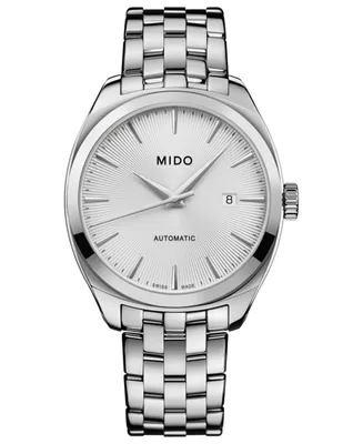 Mido Men's Swiss Automatic Belluna Royal Stainless Steel Bracelet Watch 41mm