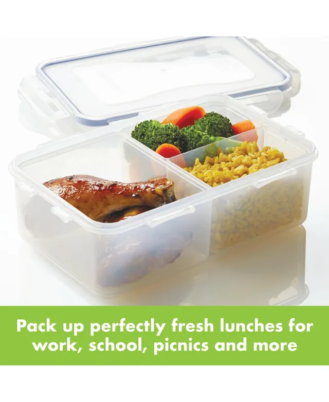 Lock & Lock Easy Essentials on The Go Meals 29-oz. Divided Square Food Storage Container