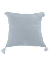 American Heritage Textiles Bleached Boardwalk Blue Decorative Pillow, 18" x 18"