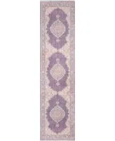 Momeni Helena Hel-5 Plum 2'6" x 10' Runner Rug