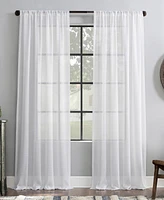 Slub Textured Linen Blend Curtain