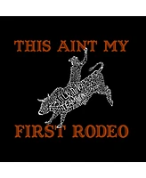 La Pop Art Men's This Aint My First Rodeo Word T-Shirt