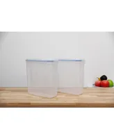 Vintiquewise Large Bpa-Free Plastic Food Cereal Containers, Airtight Spout Lid, Set of 2