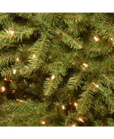 National Tree 12' Dunhill Fir Hinged Tree with 1500 Clear Lights