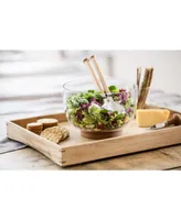 Sagaform Nature Salad Bowl with Oak Trivet